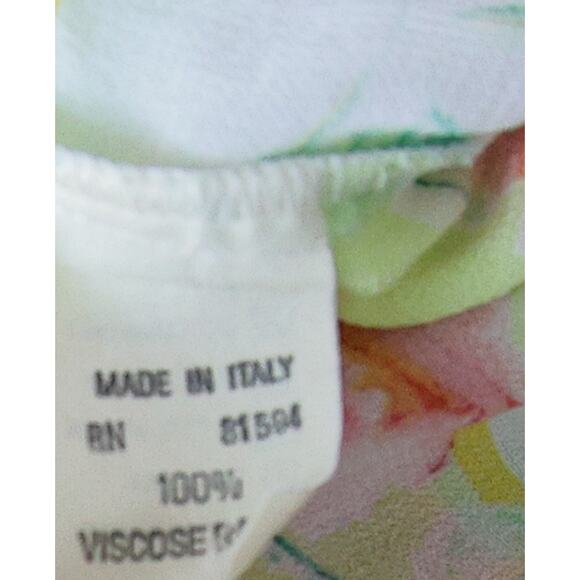 Nara Camicie Vintage Floral Italian blouse size M - Picture 4 of 5